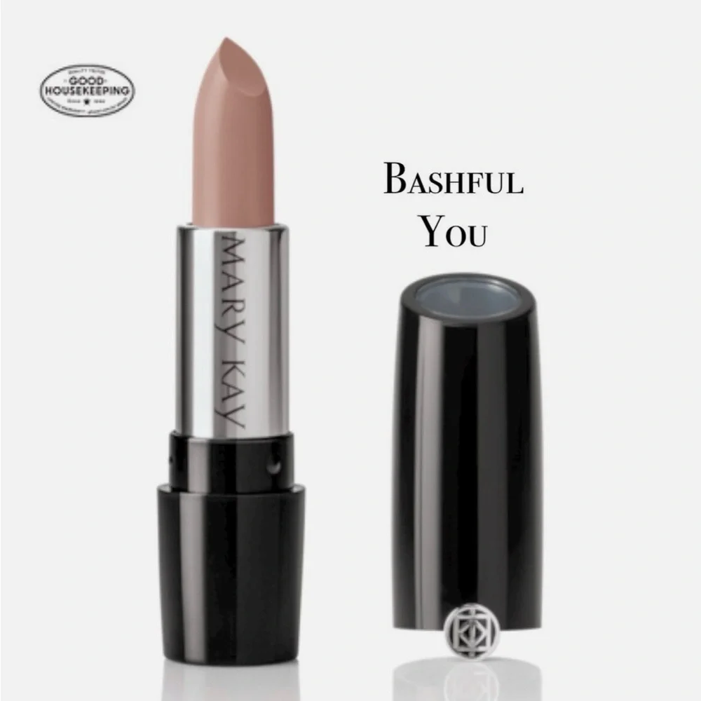NWT Mary Kay BASHFUL YOU Gel Semi Matte Lipstick Light Beige Tan Soft Pale Pink